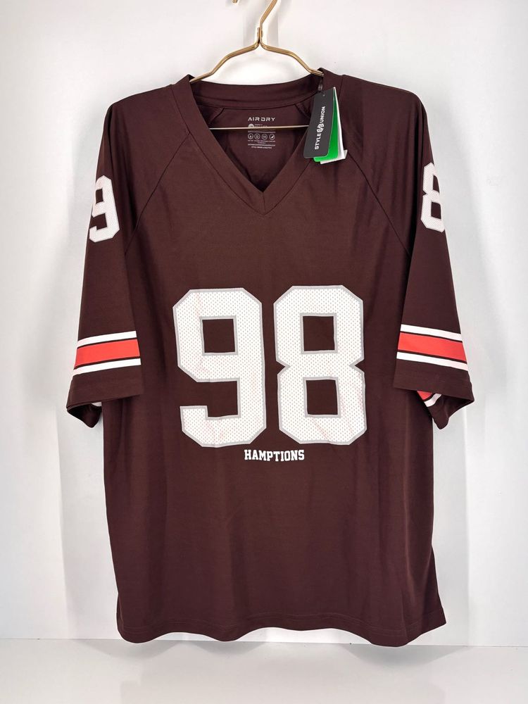 Brown Football Jersey T-Shirt