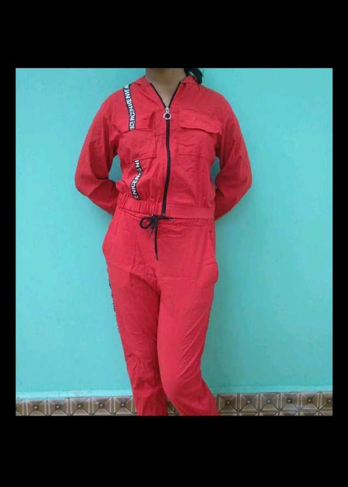 Red Jogger Set