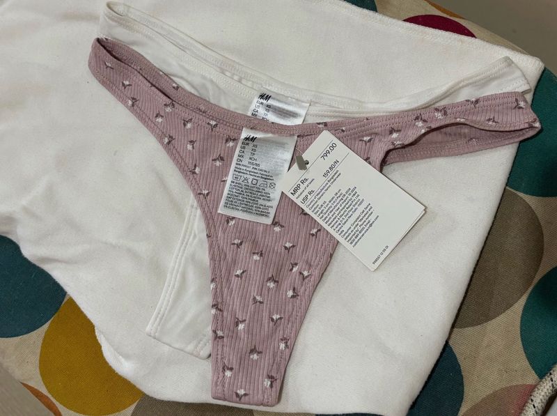 H&amp;M Thong Panty (2 Pc)