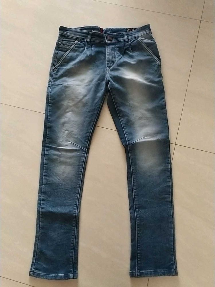 Stylish Washed Denim Jeans