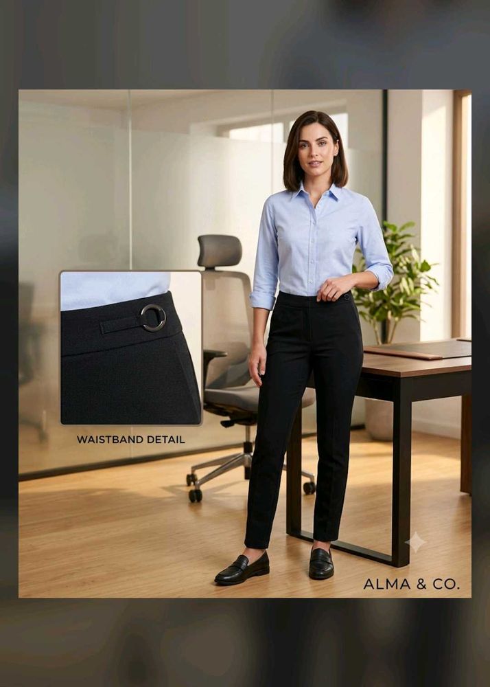 Classic Black Work Pants