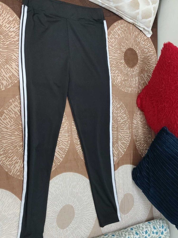 Comfortable Black Track Pants with Stripes