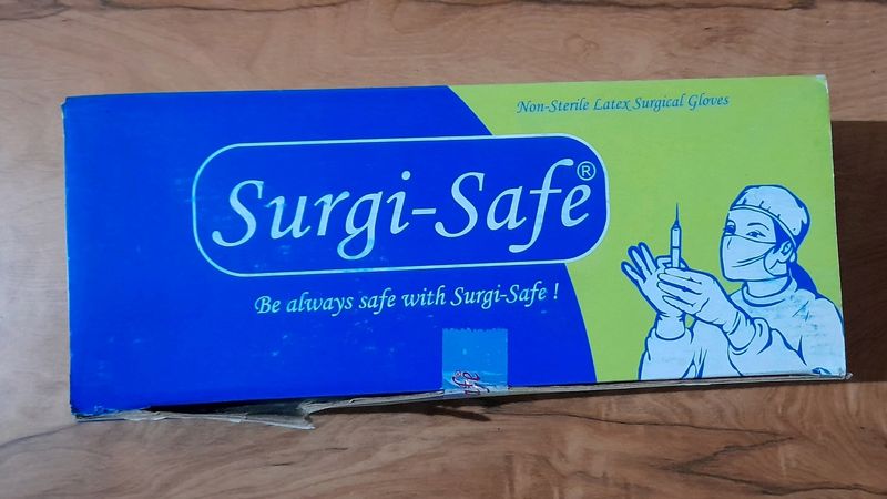 Surgi - Safe Non - Sterile Latex Surgical Gloves