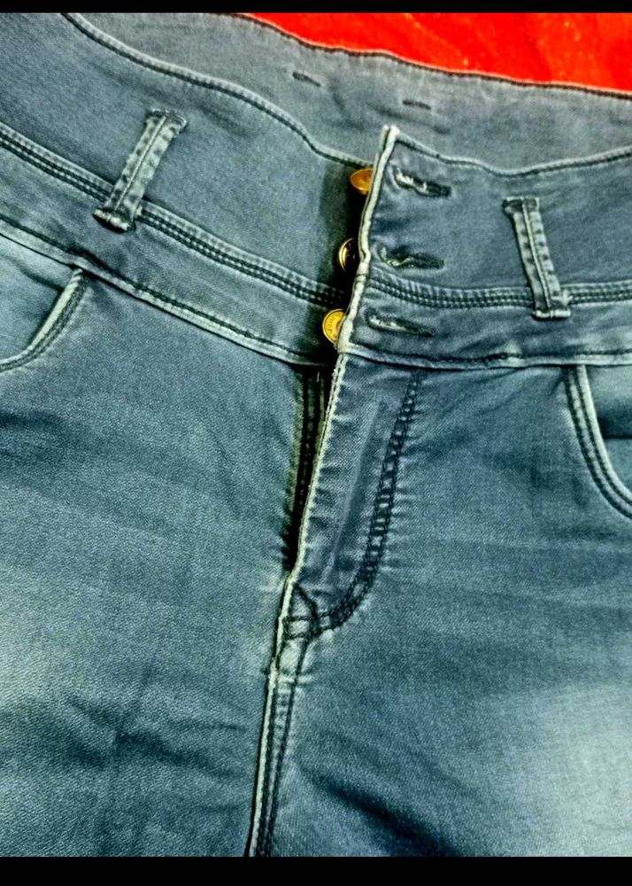 Blue Wash Denim Jeans