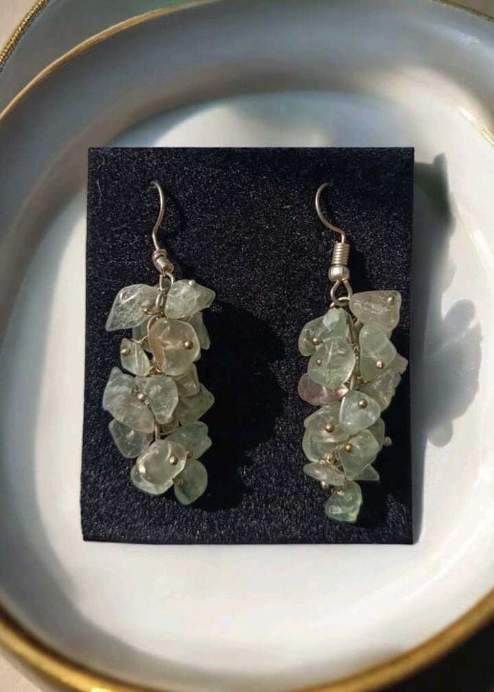 Green Aventurine Crystals Earrings