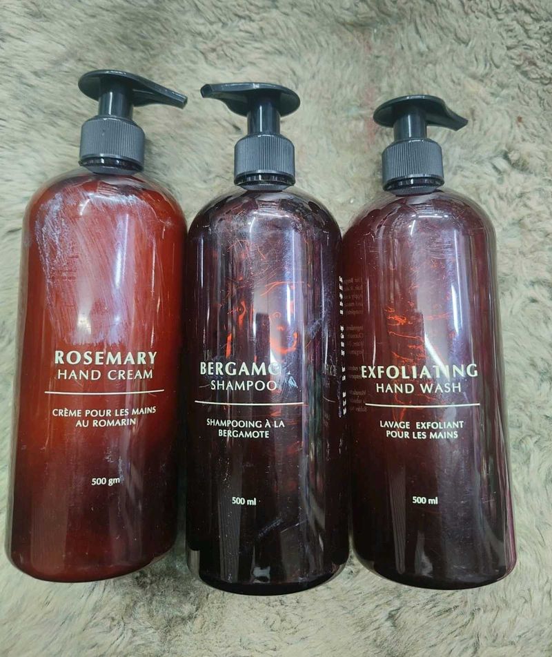 Luxury Hand Cream, Shampoo &amp; Wash Set