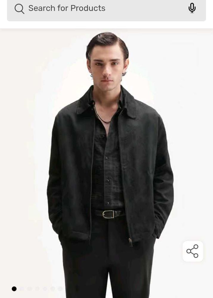 Men's Black Suede Jacket