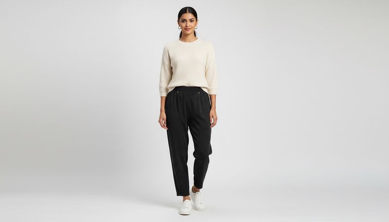 Dark Wash High Waisted Pants