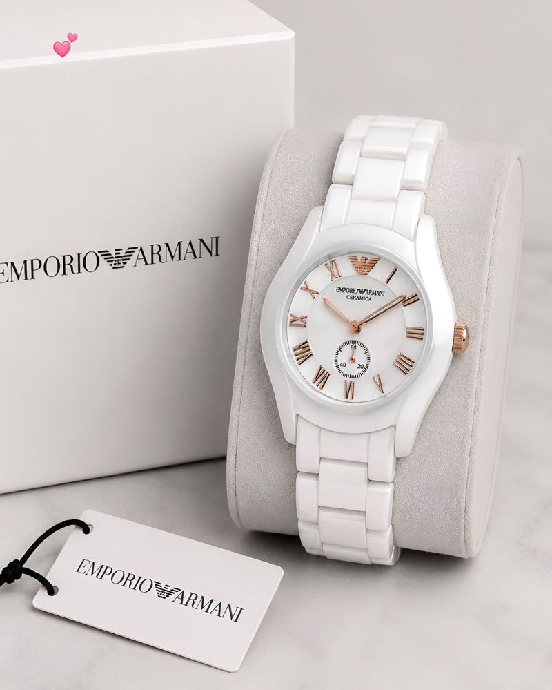 Emporio Armani White Ceramic Watch