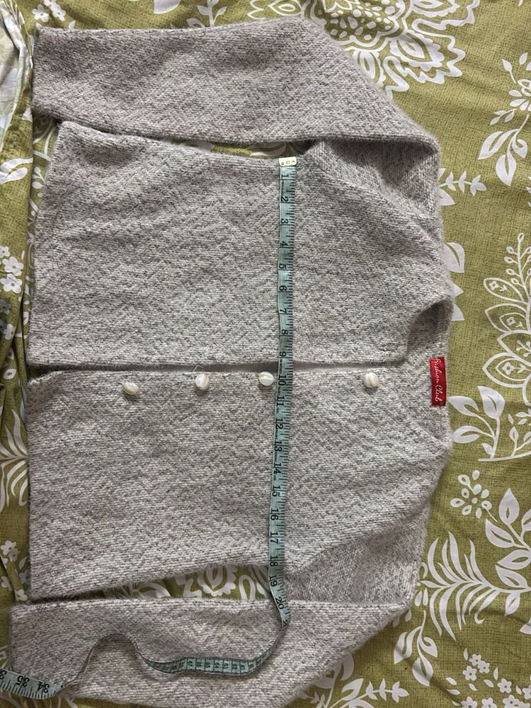 Cozy Grey Textured Knit Sweater