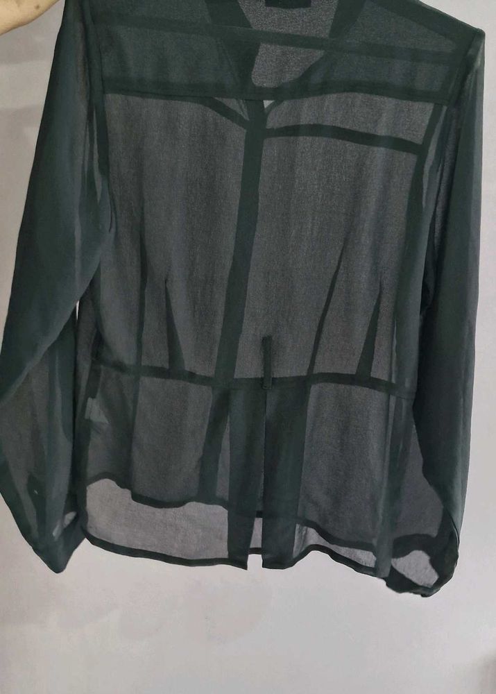 Sheer Green Blouse
