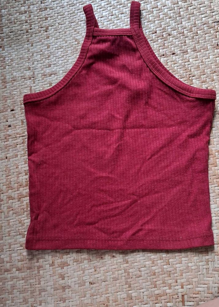 Ribbed Crop Tank Top