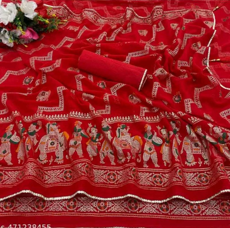 Red Traditional Saree