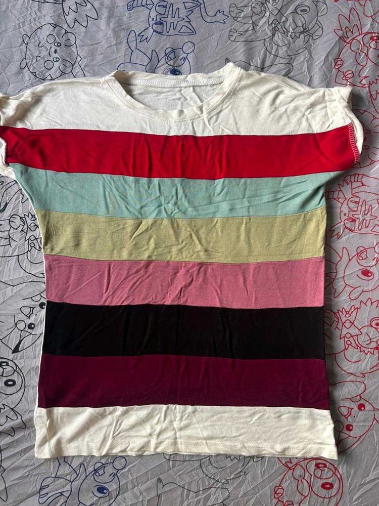 women tshirt colour straps