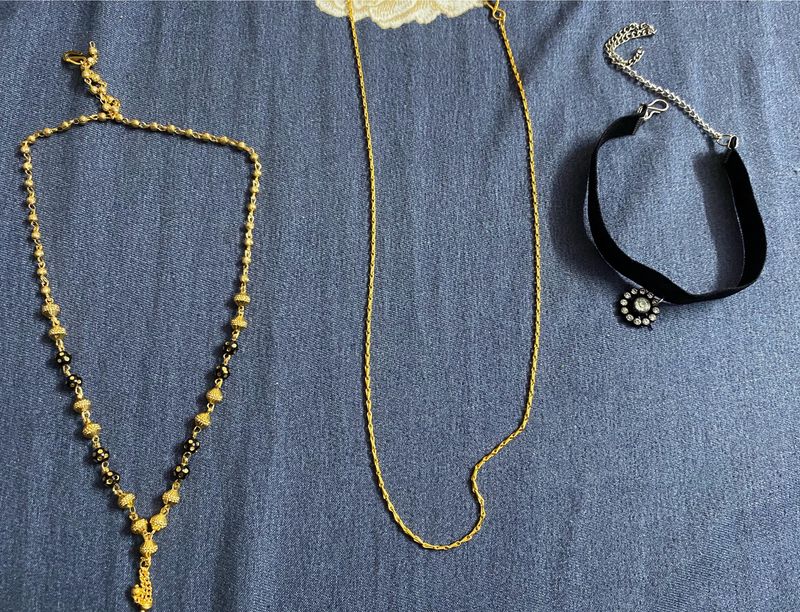 Combo Of 3different Neck Ornaments