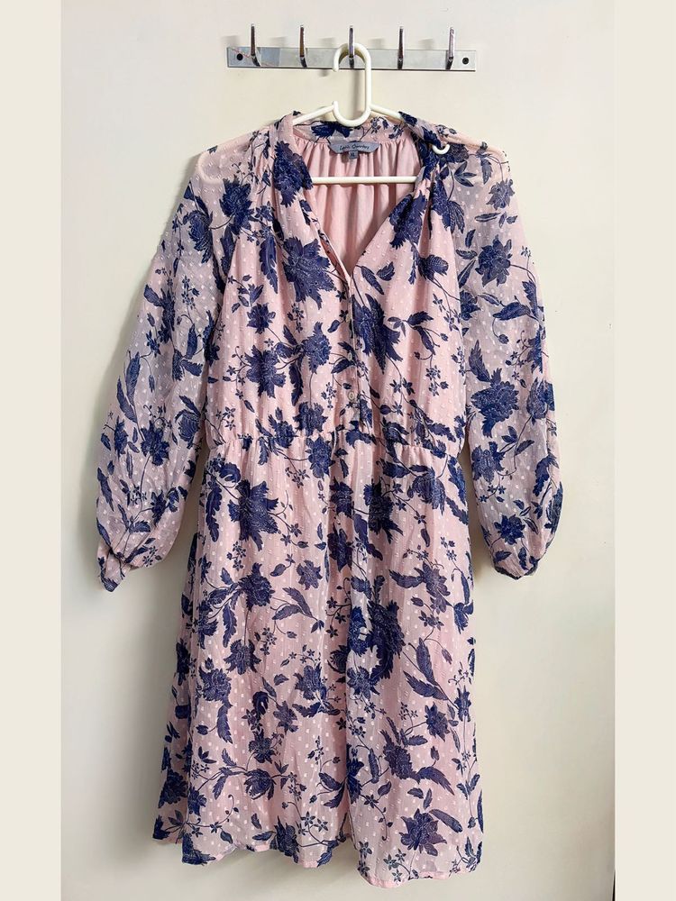 Baby Pink Floral Tiered Dress – Latin Quarters