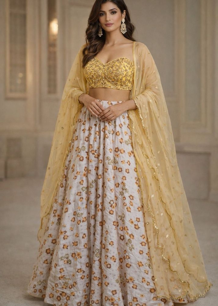 Floral Print Ethnic Skirt