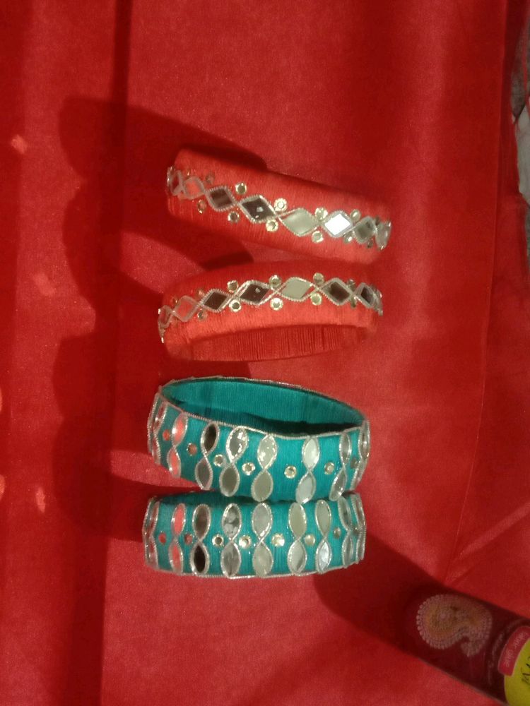 Diwali Special Mirror Work Bangle