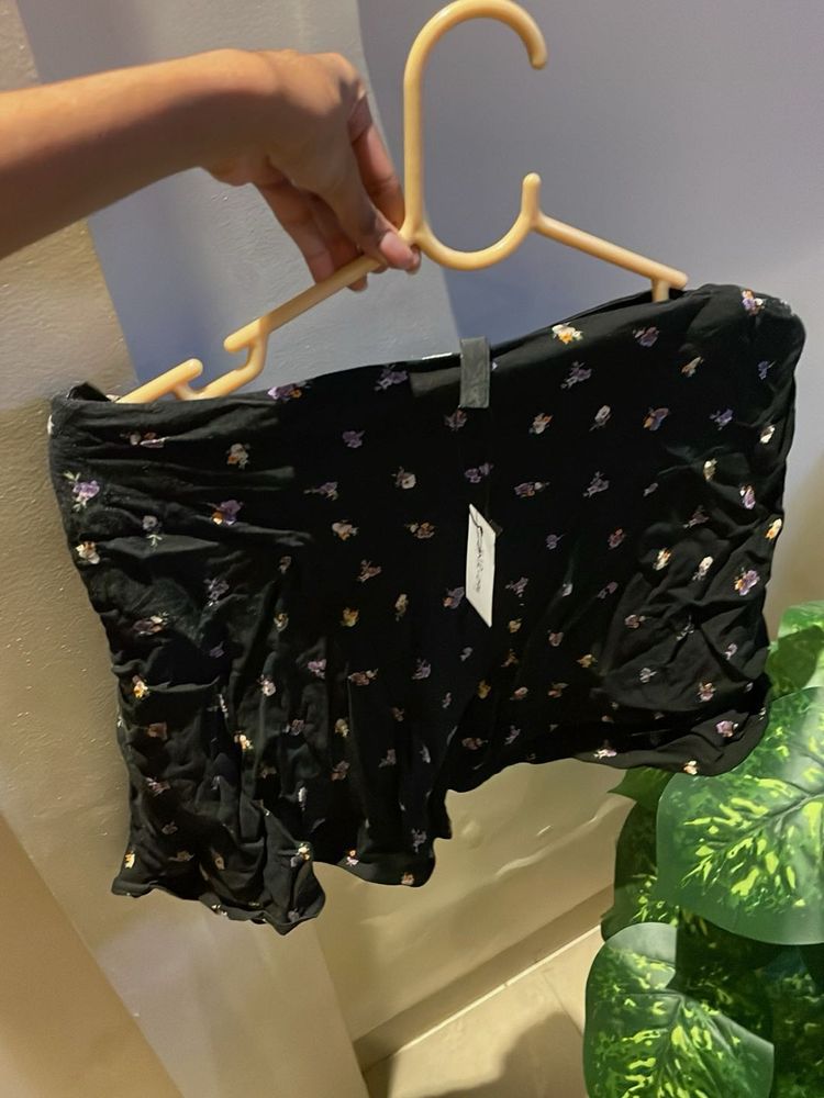 Floral Print Mini Skirt