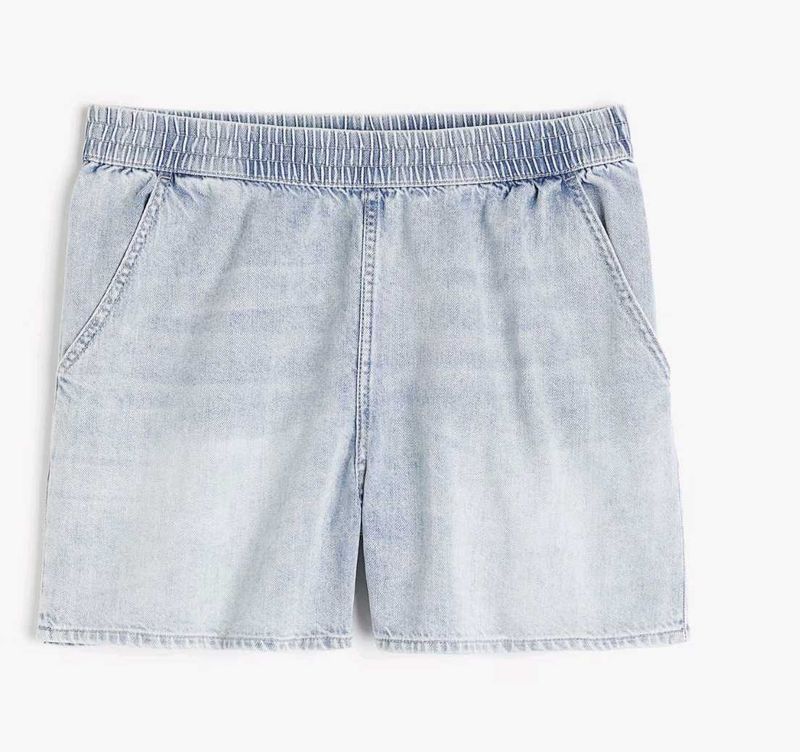 hnm shorts pale denim colour