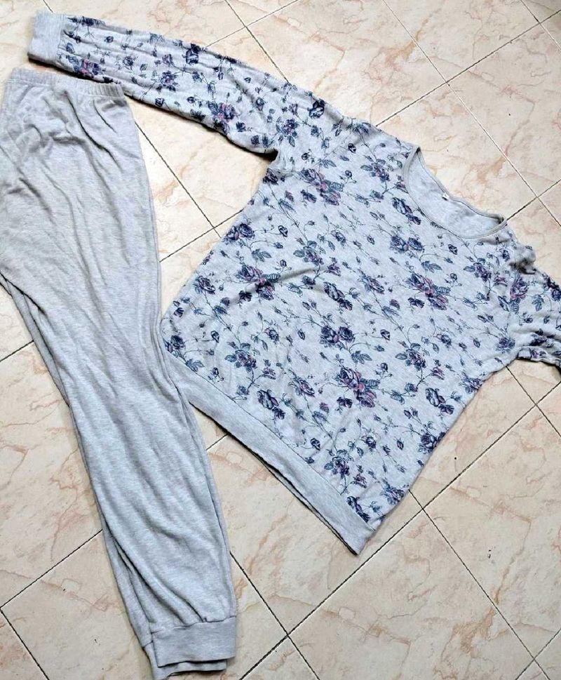 Floral Print Pajama Set 3xl, 4xl