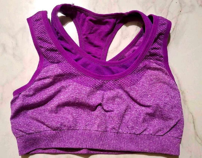 Purple Sports Bra