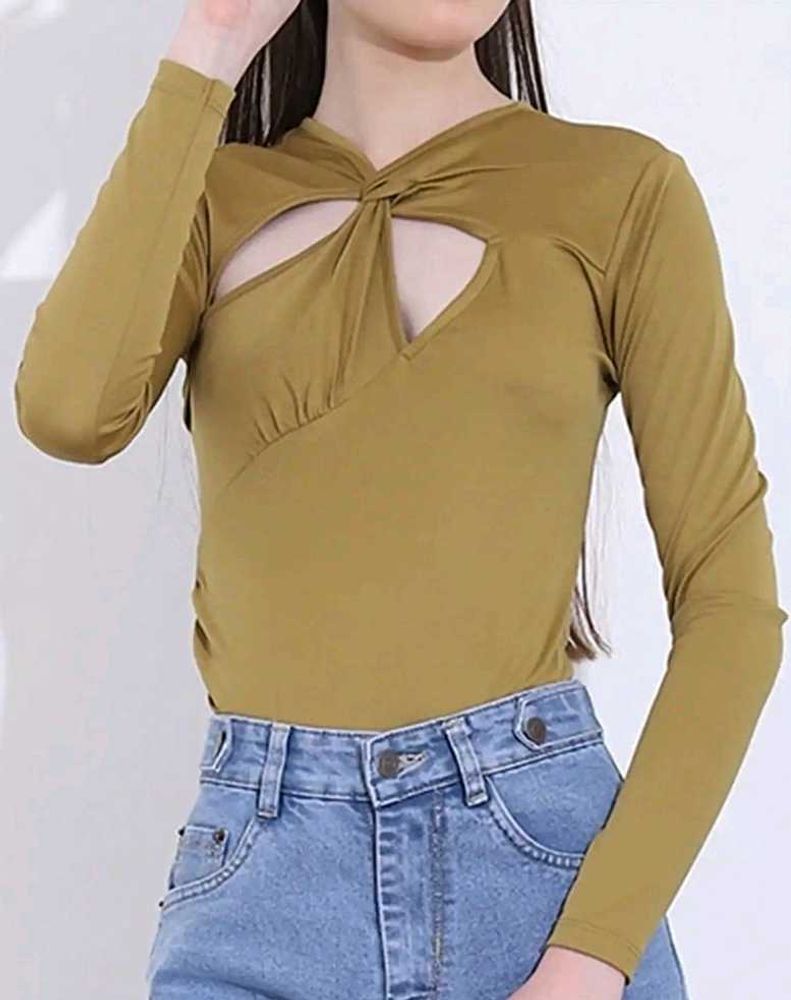 Shein Asymmetrical Neck Cut-Out Bodysuit