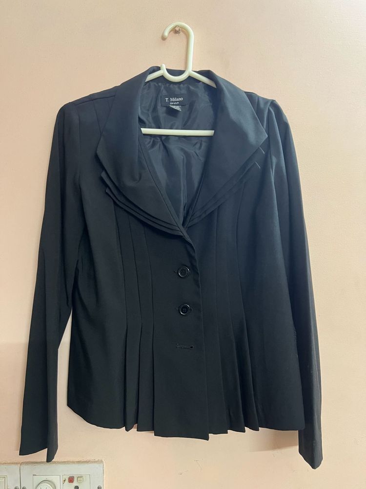 y2k classic black blazer