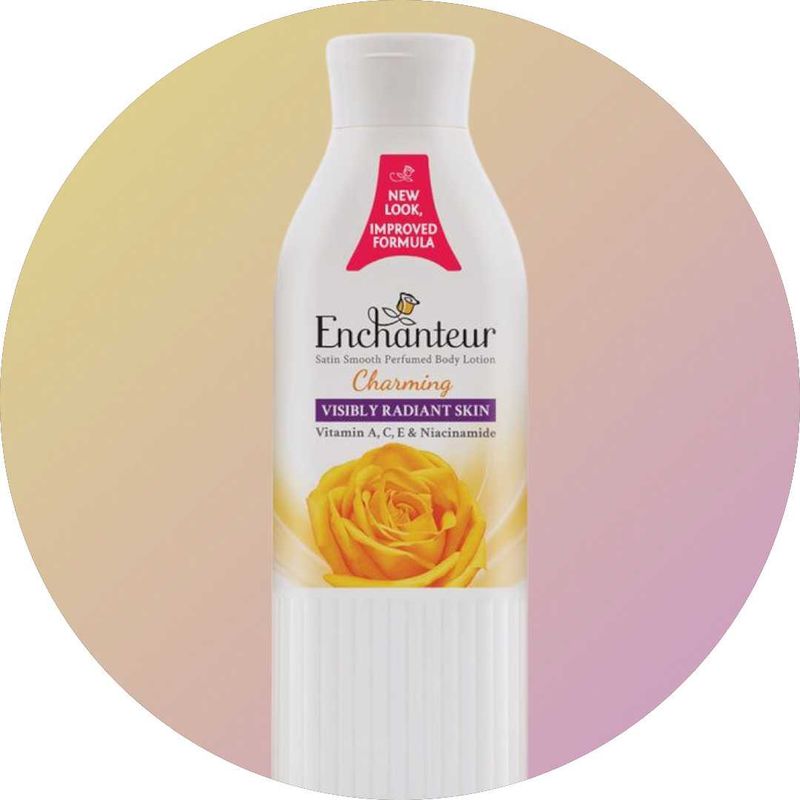 Enchanteur Charming Body Lotion + Pearl Chain