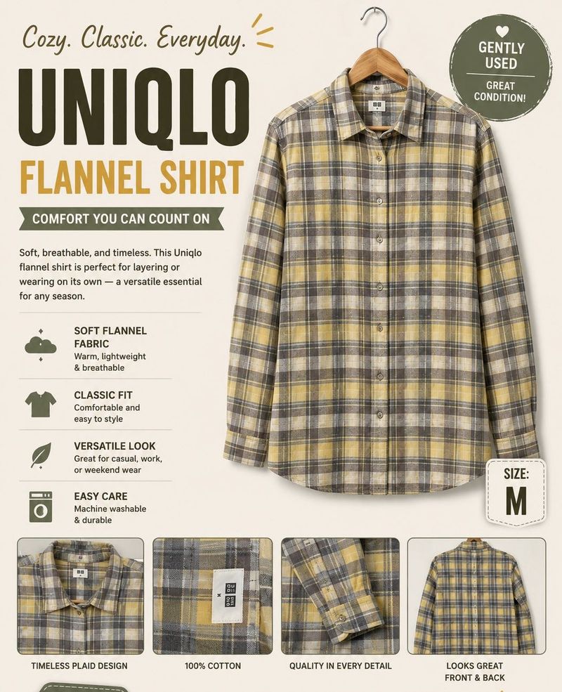 UNIQLO Flannel Shirt(M SIZE)