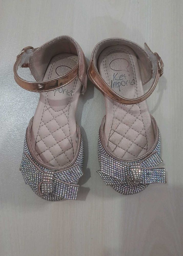 Sparkly Flower Girl Sandals