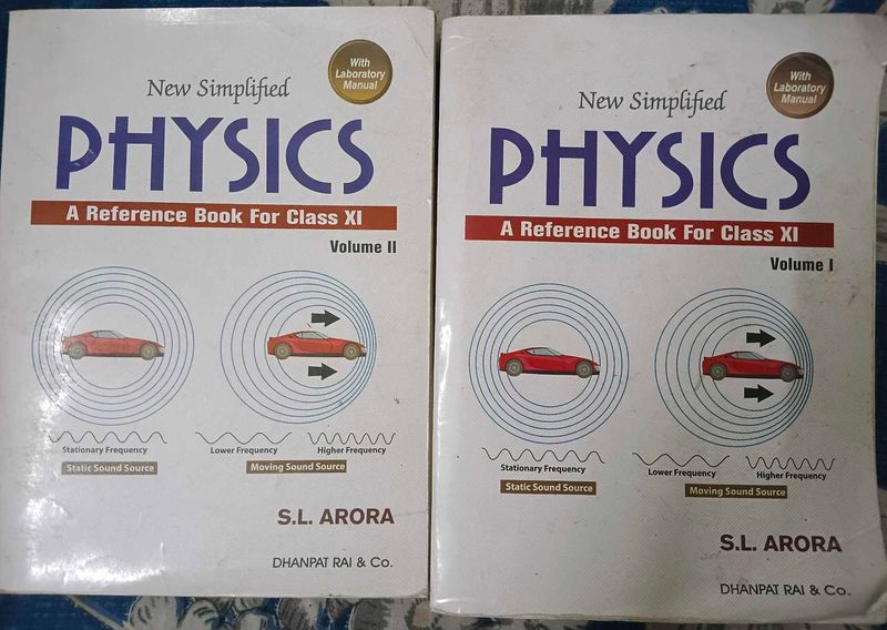 S.L. Arora class 11th vol.1 and vol.2