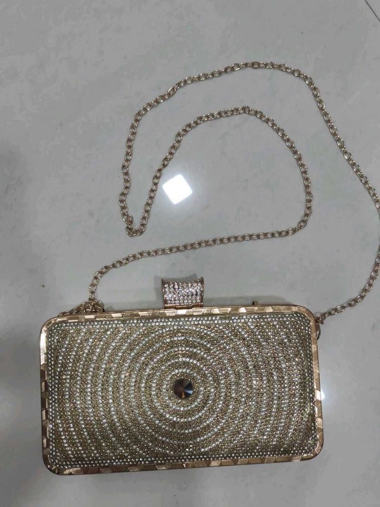 Sparkling Embellished Clutch Bag