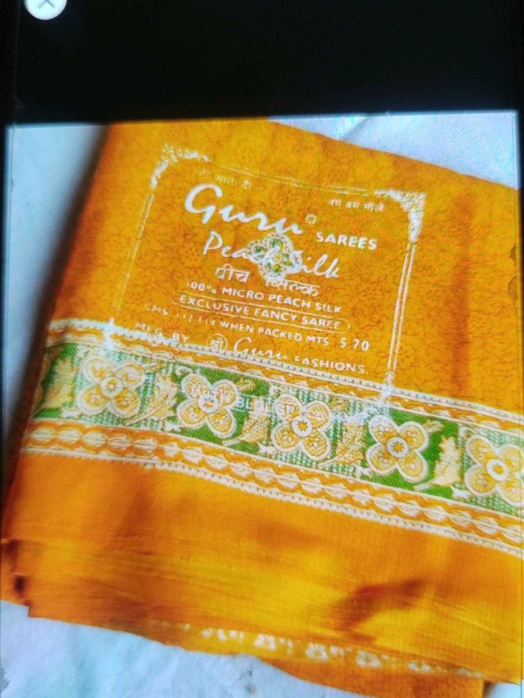 Guru Peach Silk Saree