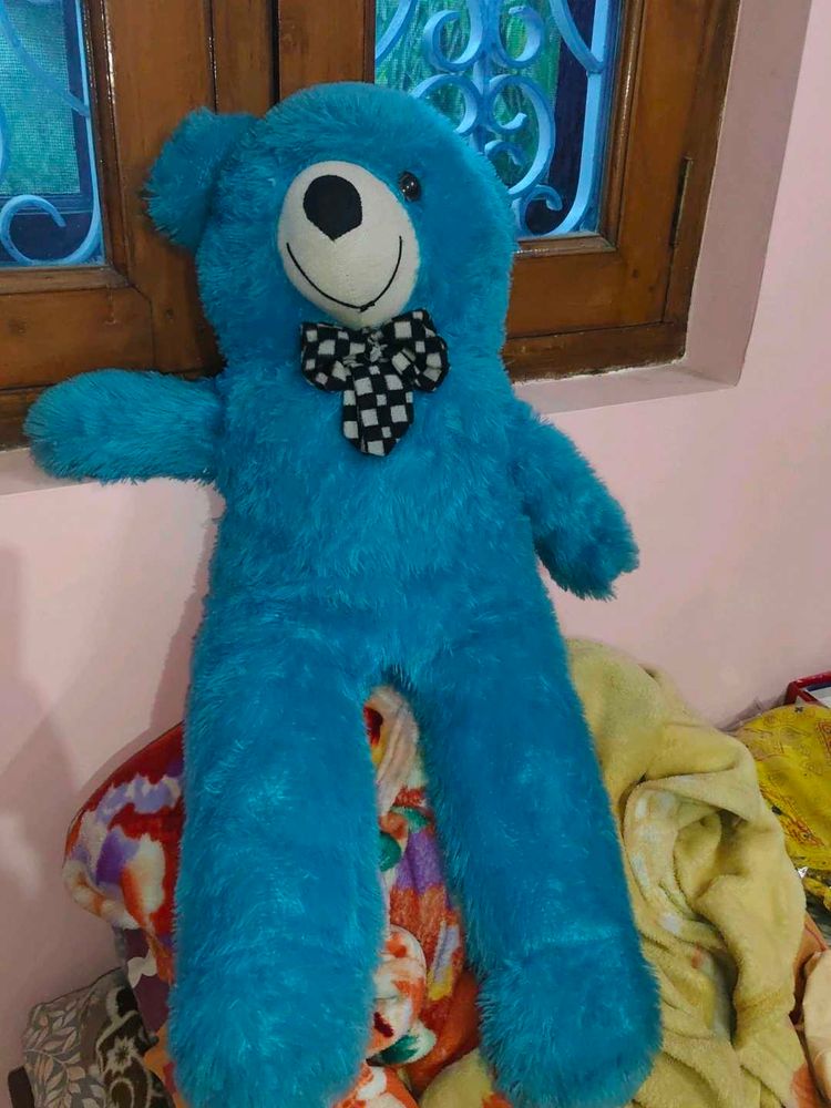 Large Blue Teddy Bear