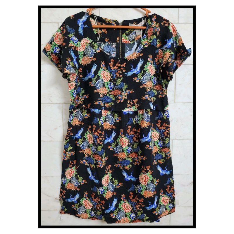 Bird Print Dress