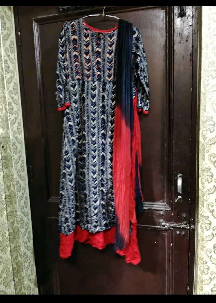 Stylish Printed Kurta with Dupatta