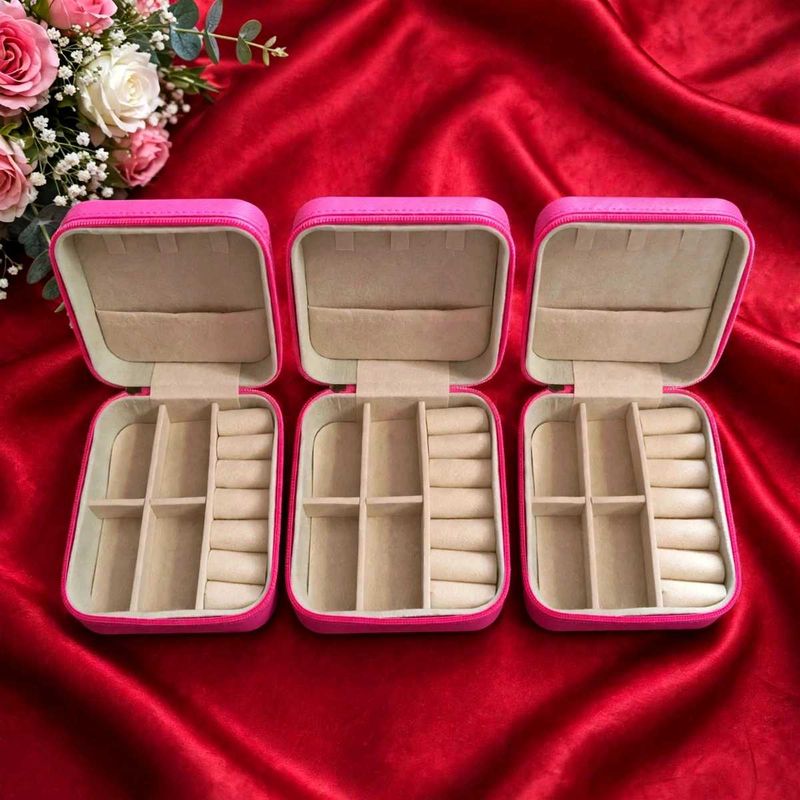 Pink Jewelry Organizer Box Set pack of 3