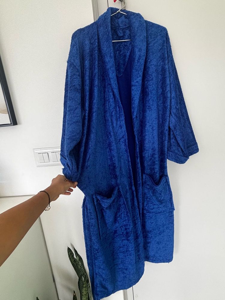 Couple Blue Bathrobes