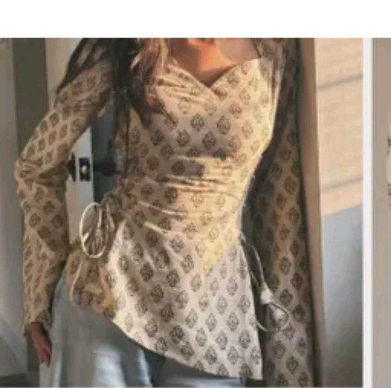 Double Sided Knot Trending Kurti