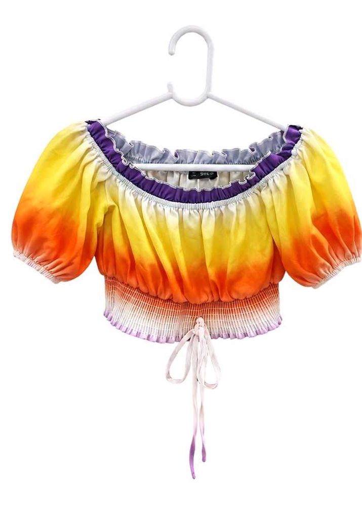 RAINBOW OFF SHOULDER TOP