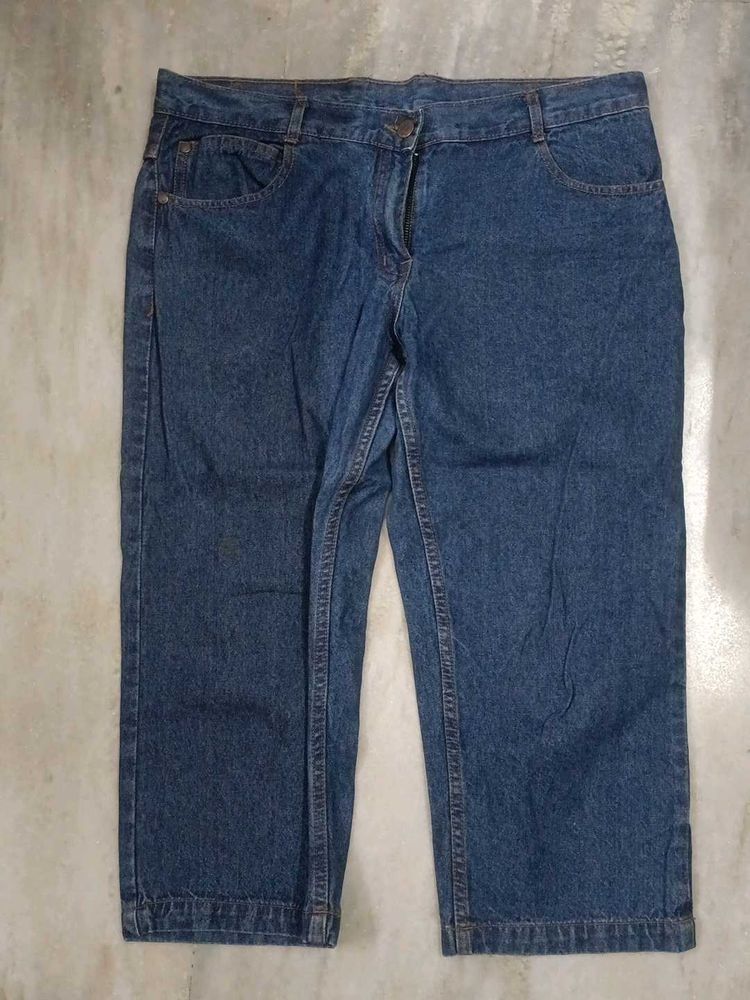 Denim Capri Pants