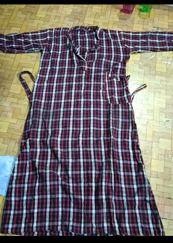 Warm Plaid Nightgown