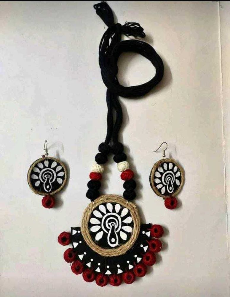 Handmade Terracotta Necklace &amp; Earring Set