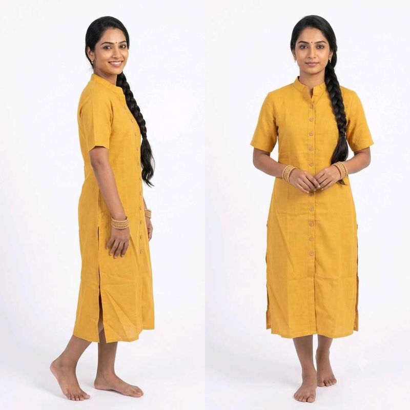 Yellow Kurta Dress xxl size