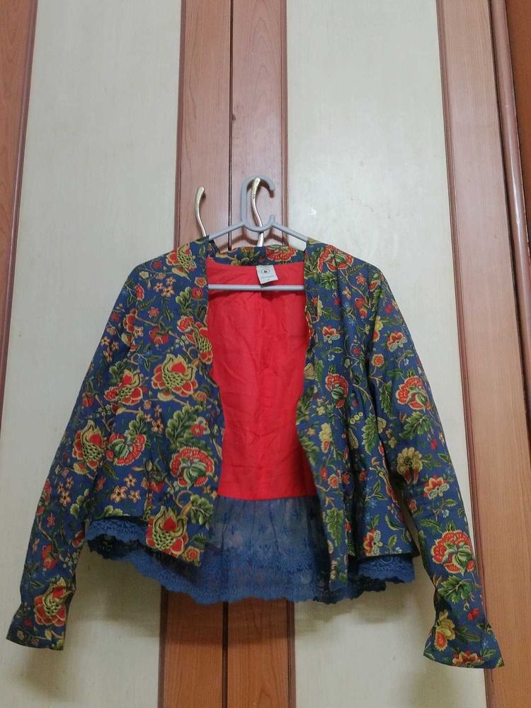 Bohemian Floral Print Jacket