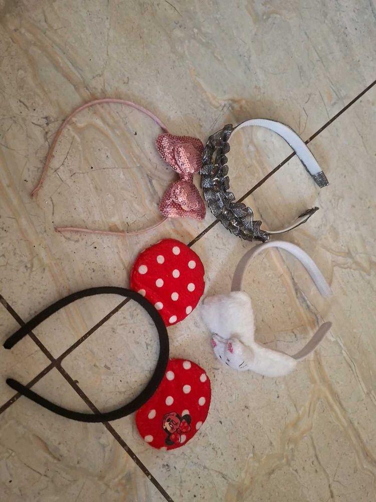 Set of 4 Hairbands for Girls