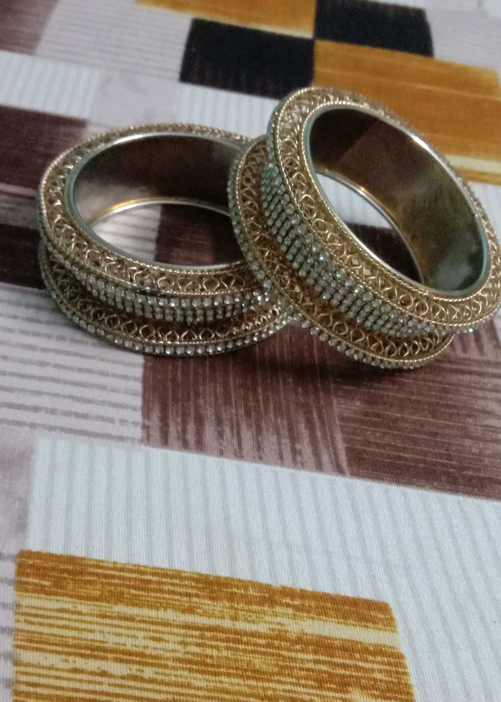 Elegant Rhinestone Bangles Set