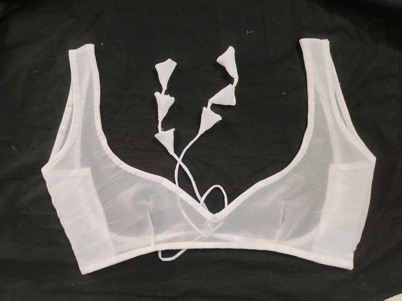 georgette sheer blouse