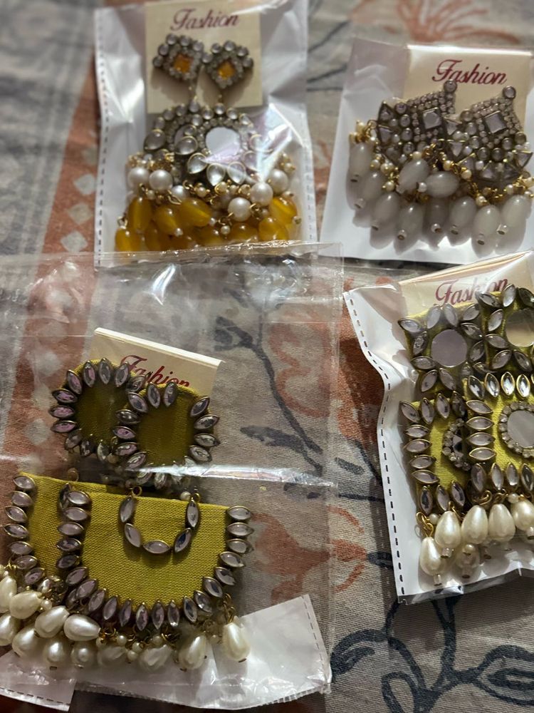 Elegant Indian Earrings 4 pair combo